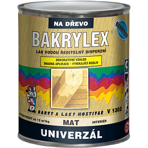 Bakrylex V1302 Universal Matte Dispersion Varnish for Wood, Colorless, 600 g