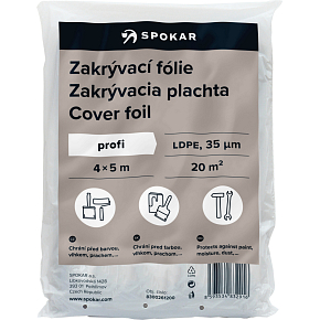 Spokar Profi cover film, 35 µ, 20 m², 4 × 5 m