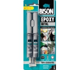 Bison Epoxy Metal two-component epoxy adhesive with a metallic color of 24 ml