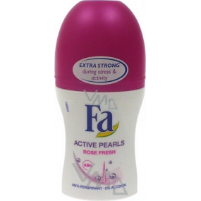 Fa Active Pearls Rose Fresh ball antiperspirant deodorant roll-on for women 50 ml