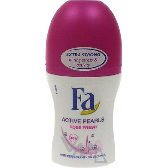 Fa Active Pearls Rose Fresh ball antiperspirant deodorant roll-on for women 50 ml
