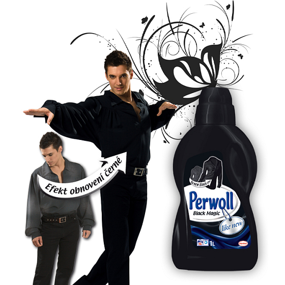 Perwoll Magic Black Perwoll washing gel restores an intense black color, protects against the loss of shape 4 l