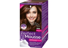 Schwarzkopf Perfect Mousse Permanent Foam Color barva na vlasy 668 Oříšek