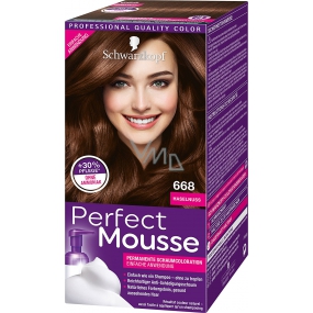 Schwarzkopf Perfect Mousse Permanent Foam Color Hair Color 668 Peanut
