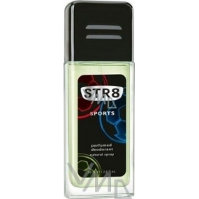 Str8 Sports perfumed deodorant glass for men 85 ml