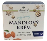 Damita Cosmetics Damita Almond Nourishing Night Cream for Dry and Sensitive Skin 50 g