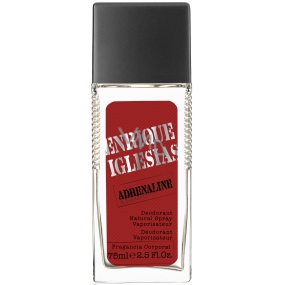 Enrique Iglesias Adrenaline perfumed deodorant glass for men 75 ml