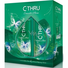 C-Thru Emerald Shine eau de toilette for women 30 ml + deodorant spray 150 ml, gift set