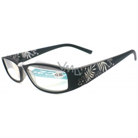 Berkeley Reading glasses +2.0 black flowers CB02 / MC2 1 piece ER6040