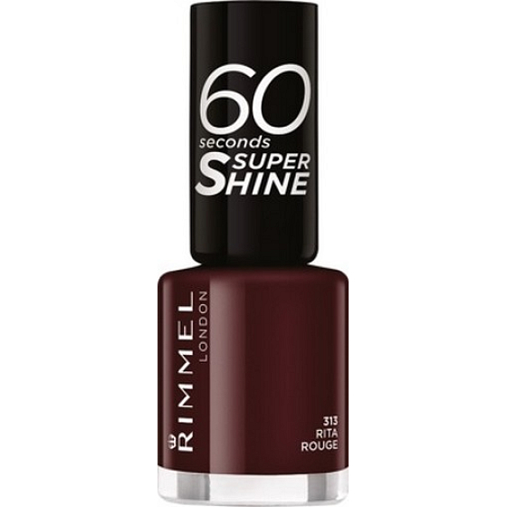 Rimmel London 60 Seconds Super Shine Nail Polish nail polish 313 Rita Rouge 8 ml