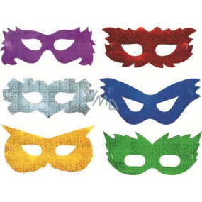 Mask hologram animals 6 pieces in the package