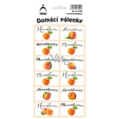 Arch Stickers Home Brandy Apricot 12 labels