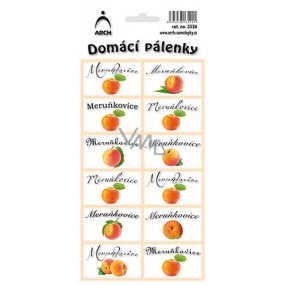 Arch Stickers Homemade Brandy Apricot Brandy 12 Labels