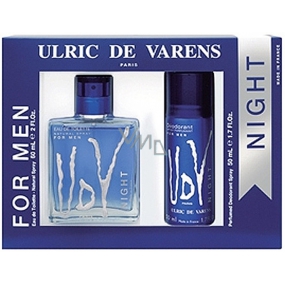 Ulric de Varens UDV Night for Men eau de toilette 60 ml + deodorant spray 50 ml, gift set