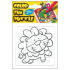 Folding coloring book Lion 25 pieces 18 x 12 cm