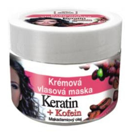 Bione Cosmetics Keratin & Caffeine Cream Hair Mask for All Hair Types 260 ml