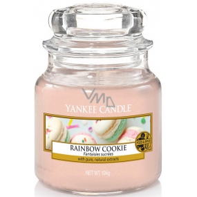 Yankee Candle Rainbow Cookie - Rainbow macaroons scented candle Classic small glass 104 g