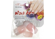 Natural Art Nails Artificial Nails Straight French Manicure Pink 10 Pieces 806