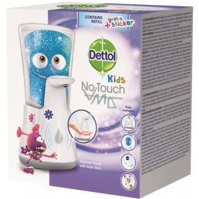 Dettol Kids Aloe Vera Adventurer Touch-Free Soap Dispenser and Soap Refill 250 ml
