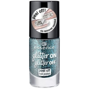 Essence Glitter on Glitter Off Pail Off Nail Polish Nail Polish 06 Glitter In The Air 8 ml