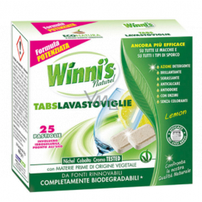 Winnis Eko Tabs Lavastoviglie Lemon dishwasher tablets without phosphates and dyes 25 tablets