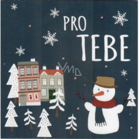 Nekupto Mini greeting card for Christmas, For you 10 x 10 cm 3528 XI