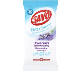 Savo Lavender universal disinfectant cleaning wipes without chlorine 30 pieces