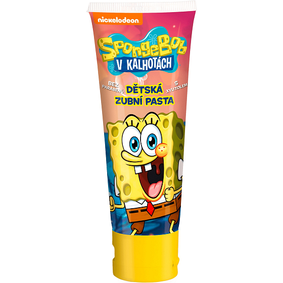 SpongeBob toothpaste without parabens with xylitol for children 75 ml