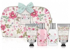 Baylis & Harding Royal Garden shower cream 100 ml + shampoo 100 ml + body lotion 50 ml + conditioner 50 ml + washable cosmetic bag with zipper, floral motifs, cosmetic set
