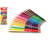 Colorino Crayons triangular, double-sided 24 colors