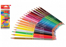 Colorino Crayons triangular, double-sided 24 colors