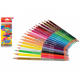 Colorino Crayons triangular, double-sided 24 colors
