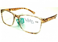 Berkeley Reading glasses +2.0 plastic brown dots 1 piece MC2181