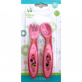 Disney Baby Minnie Mouse cutlery pink for children 4+ months