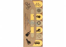Albi Neon and kraft stickers 7 x 20 pieces
