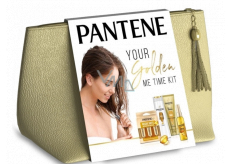 Pantene Intensive Repair šampon pro intenzivní regeneraci vlasů 400 ml + balzám pro intenzivní regeneraci vlasů 200 ml + olej na vlasy 100 ml + zázračná 1 minutová ampule 3 kusy + kosmetická taštička, kosmetická sada pro ženy