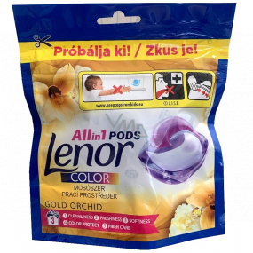 Lenor All in 1 Pods Color Gold Orchid gel capsules for washing coloured laundry 3 pieces