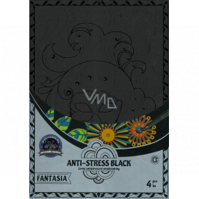 Anti-stress colouring book Fantasy 21 x 30 cm 4 pieces