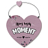 Nekupto Sweet home Heart sign Enjoy every moment 17 x 15 cm x 0,5 cm