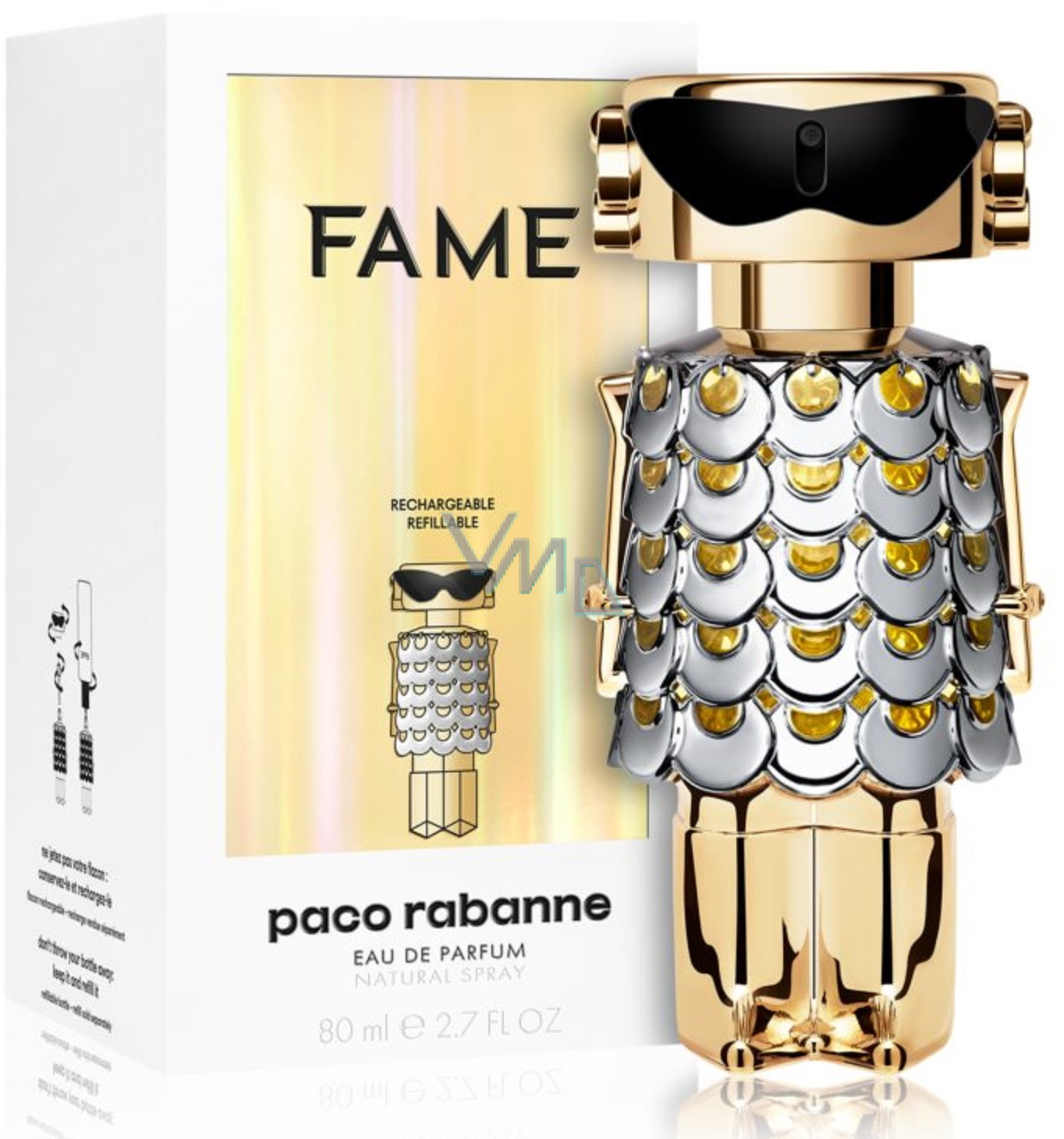 Paco Rabanne Fame eau de parfum refillable bottle for women 80 ml - VMD ...