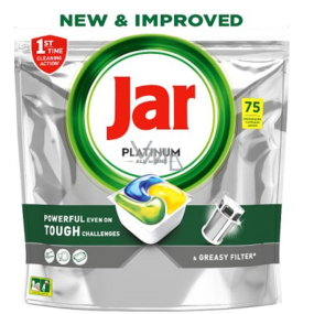 Jar Platinum All in One Lemon Dishwasher Capsules 75 pieces