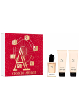 Giorgio Armani Sí parfémovaná voda 50 ml + tělové mléko 75 ml + sprchový gel 75 ml, dárková sada pro ženy