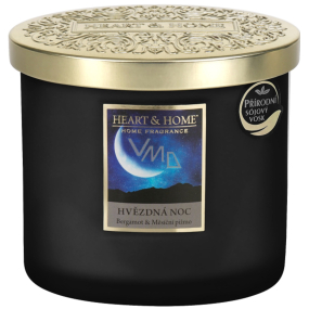 Heart & Home Starry Night soy scented candle ellipse burns up to 40 hours 220 g