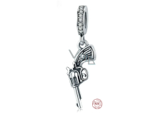 Charm Sterling silver 925 Colt - gun, pendant for bracelet interests