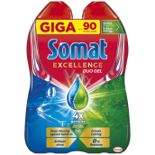 Somat Excellence Duo AntiGrease dishwasher gel 90 doses 2 x 810 ml