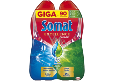 Somat Excellence Duo AntiGrease dishwasher gel 90 doses 2 x 810 ml