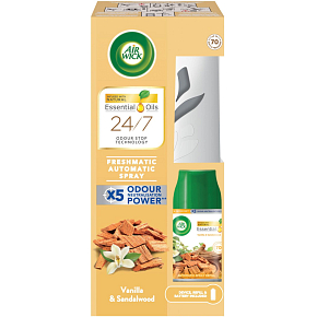 Air Wick FreshMatic Vanilla and Sandalwood dispenser and refill, 250 ml