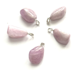 Kunzite Tumbled Pendant Natural Stone approx. 2.6 cm, emotions, love, energy, creativity