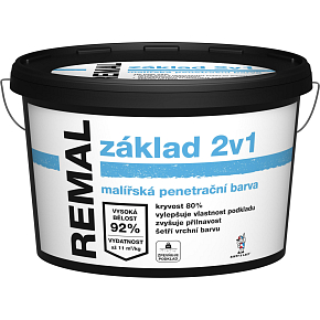 REMAL základ 2v1 malířská penetrační barva, 15 kg