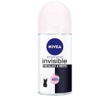 Nivea Invisible Black & White Clear roll-on antiperspirant deodorant for women 50 ml
